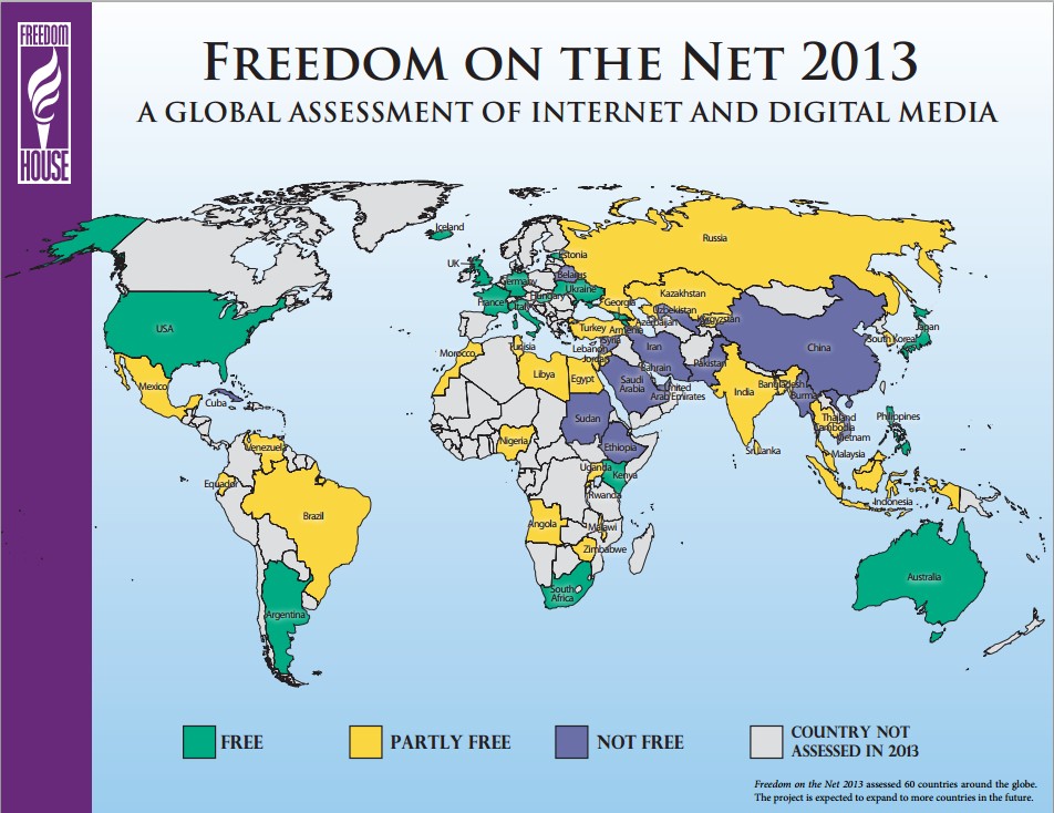 Fue elaborado por el observatorio estadounidense Freedom House