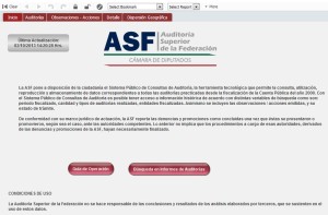 Sitio web del Sistema Público de Consultas de Auditoría