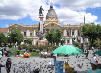 Palacio de Gobierno en La Paz, Bolivia.